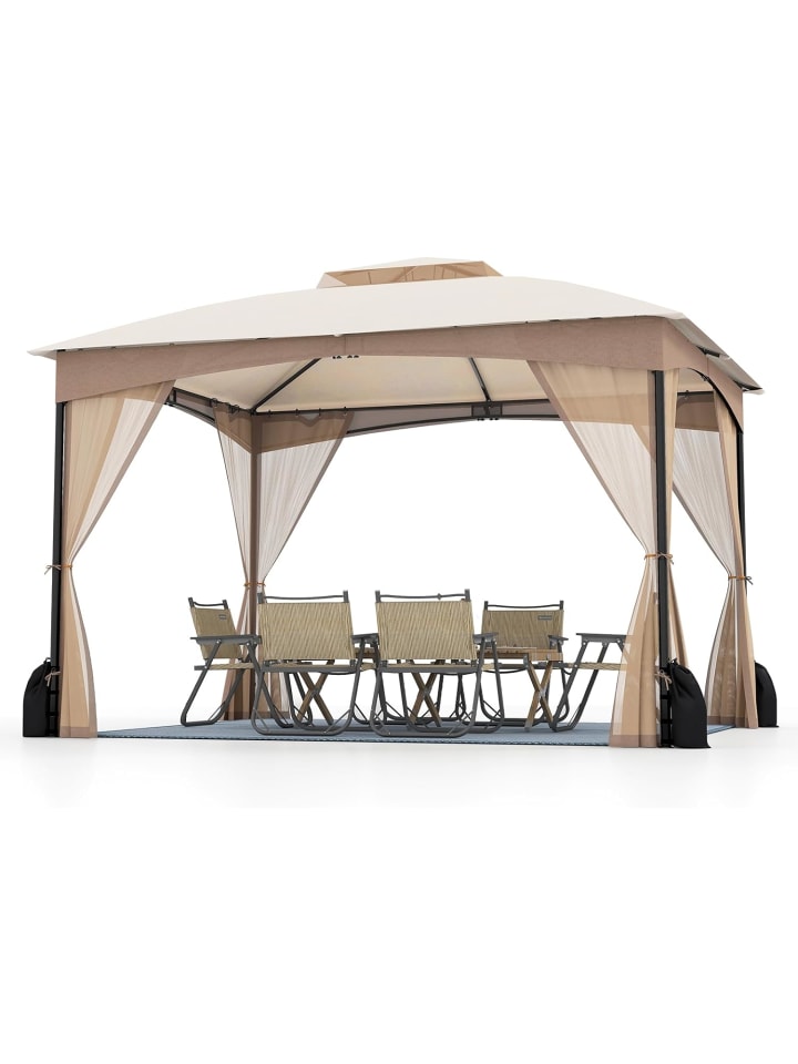 Pavillon 3 x 3,6 m in Beige