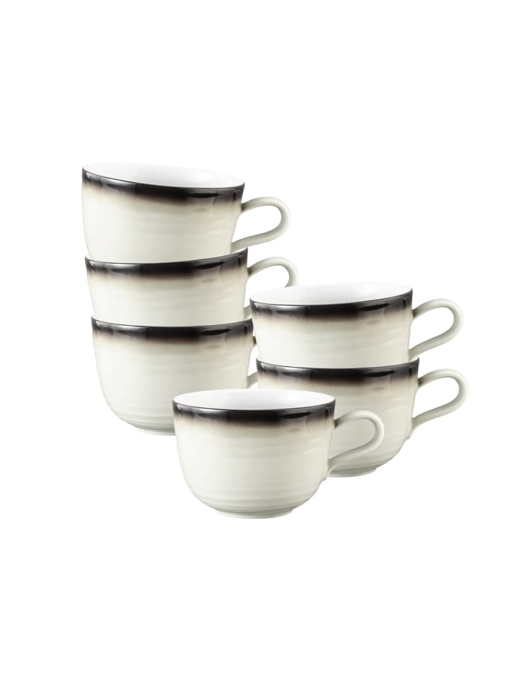 6er Set Milchkaffeetassen Terra in Corso 400 ml