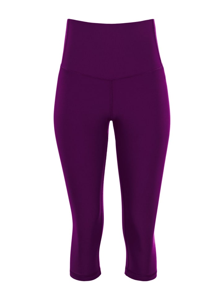 Functional Comfort High Waist 3/4-Tights HWL217C in dark plum