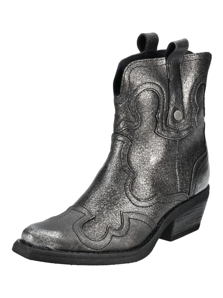 Stiefelette Silber