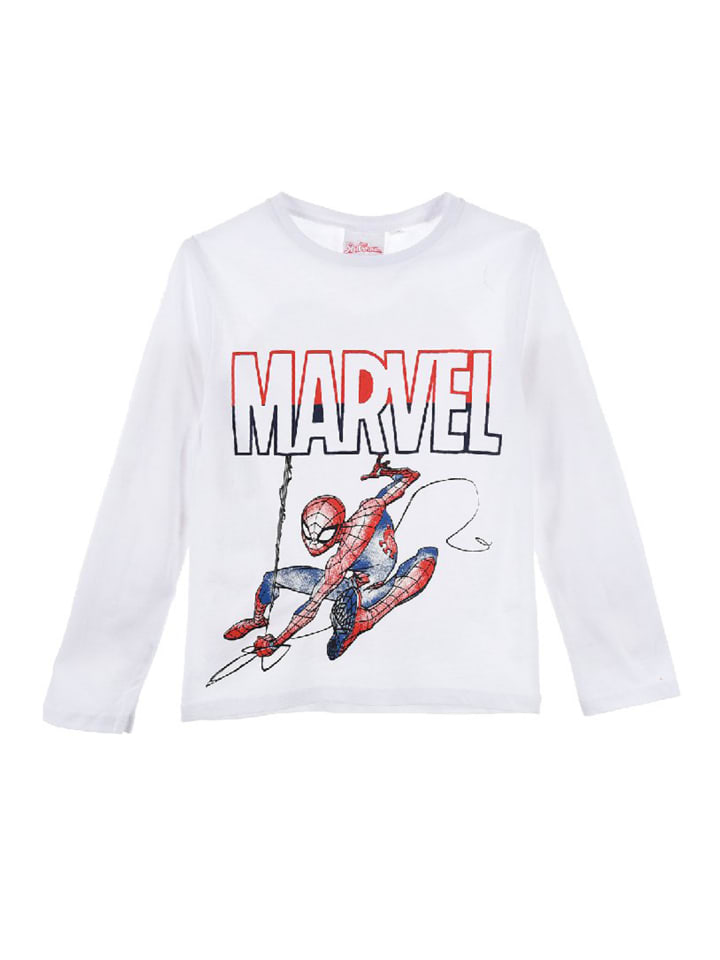 Langarmshirt Longsleeve in Weiß