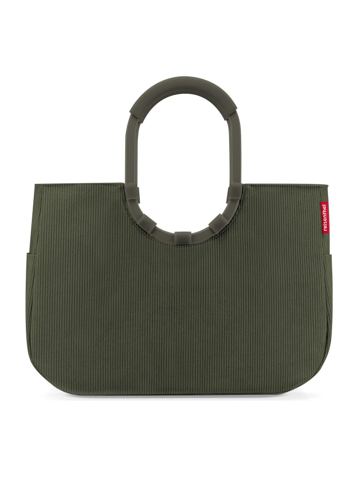 Shopper Tasche 46 cm cord dark matcha