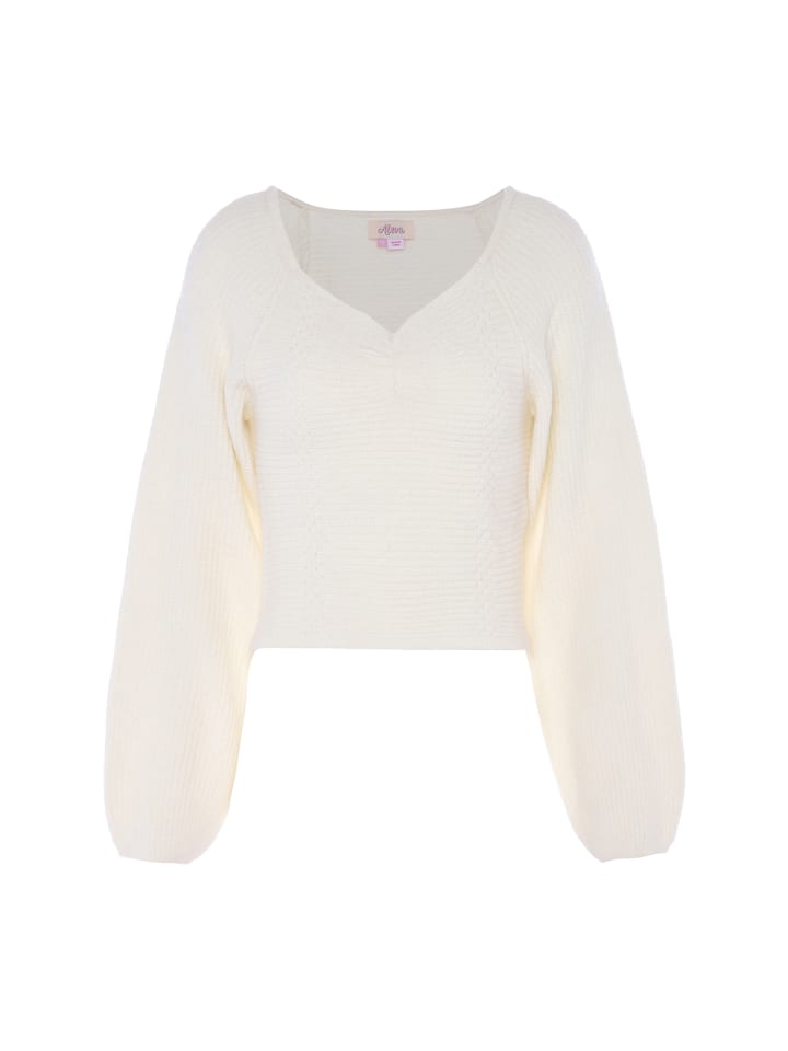 Women Sweater in Wollweiss