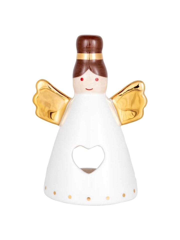 Kerzenhalter ANGEL mit goldenen Flügeln 11 cm