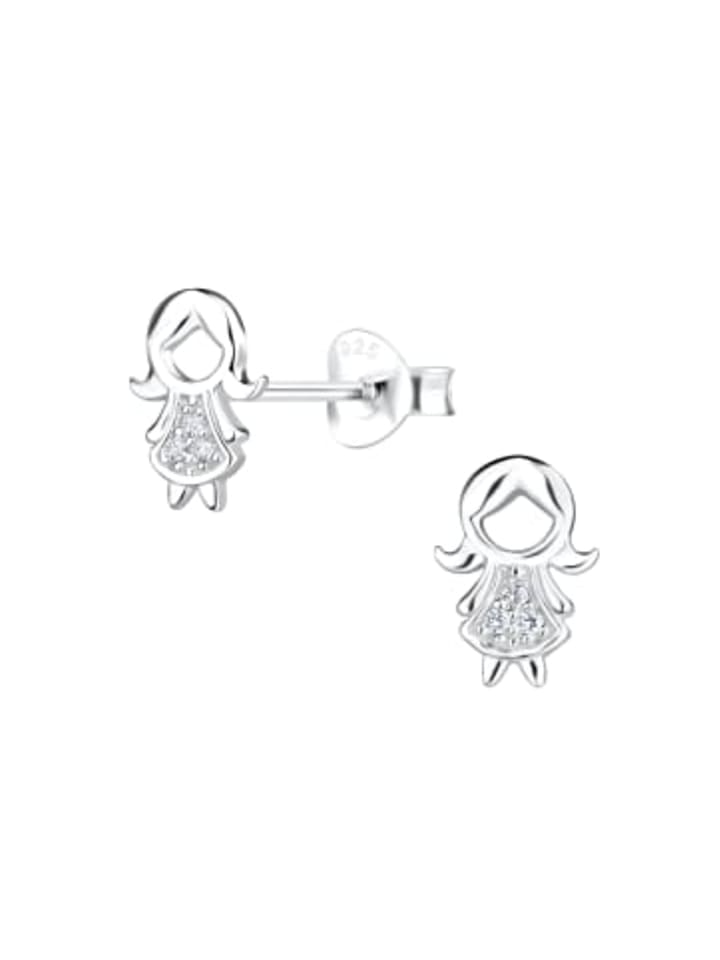 Ohrstecker MÄDCHEN in 925 Sterling Silber, 2-tlg.