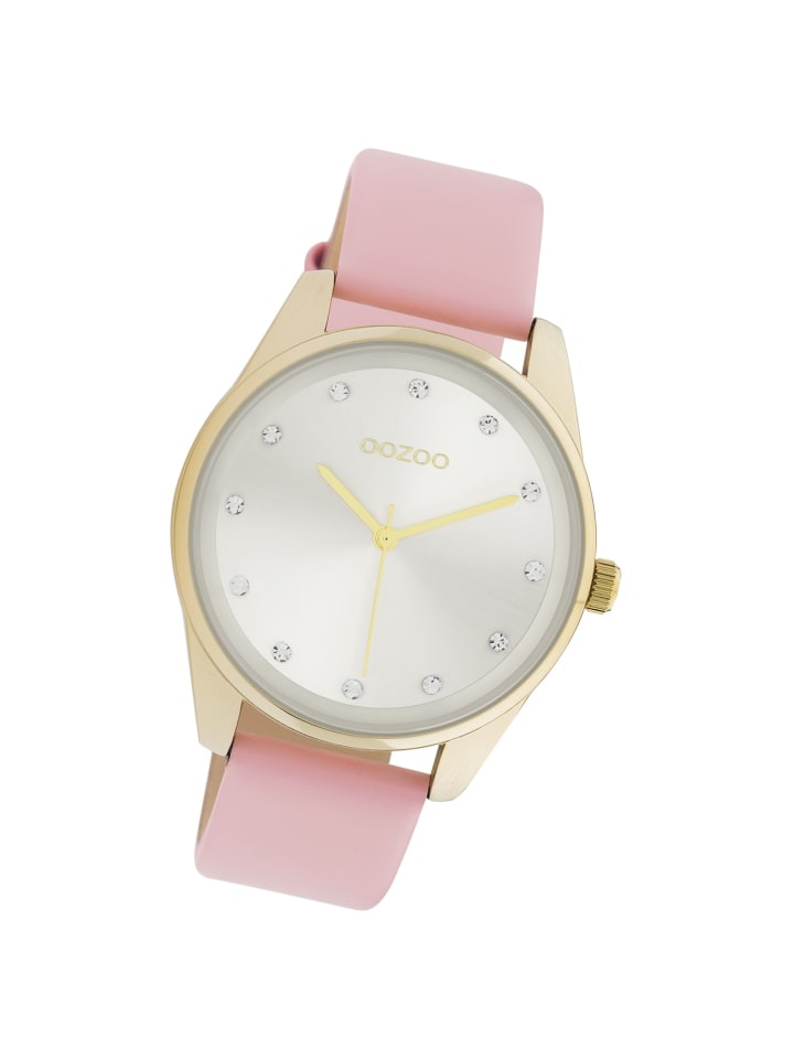 Analog-Armbanduhr Oozoo Timepieces pink mittel (ca. 38mm)