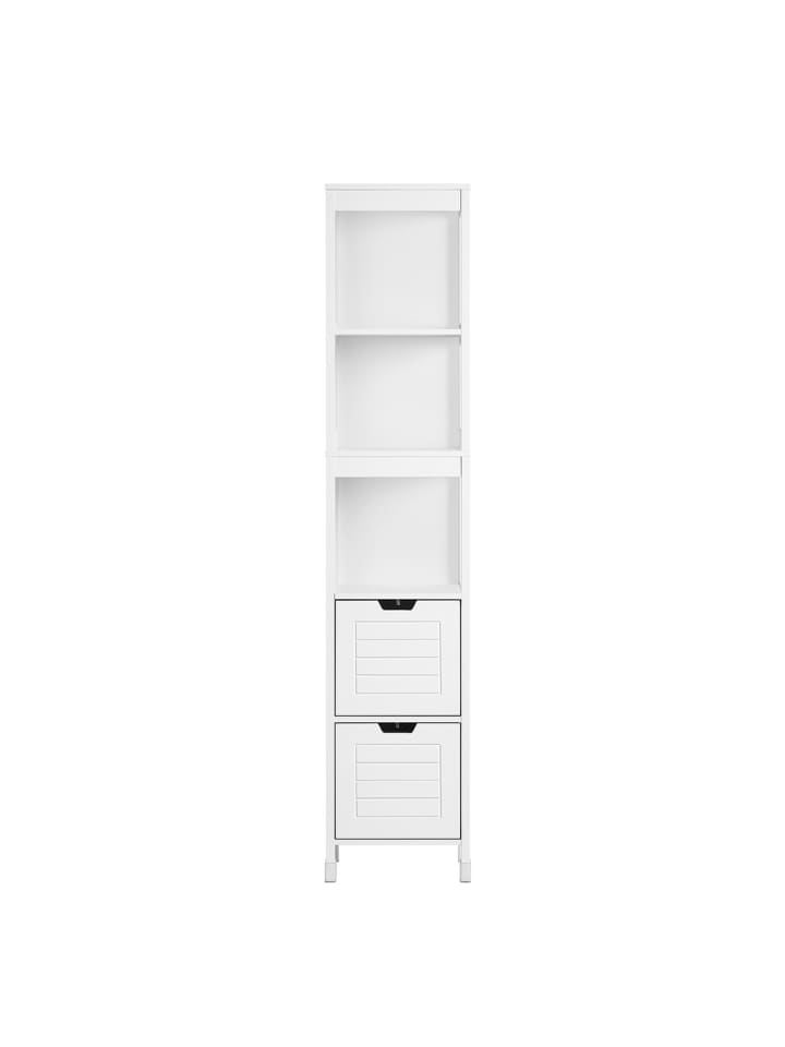 Badezimmerschrank in Mattweiß - (W) 36 x (H) 145 x (L) 99 cm