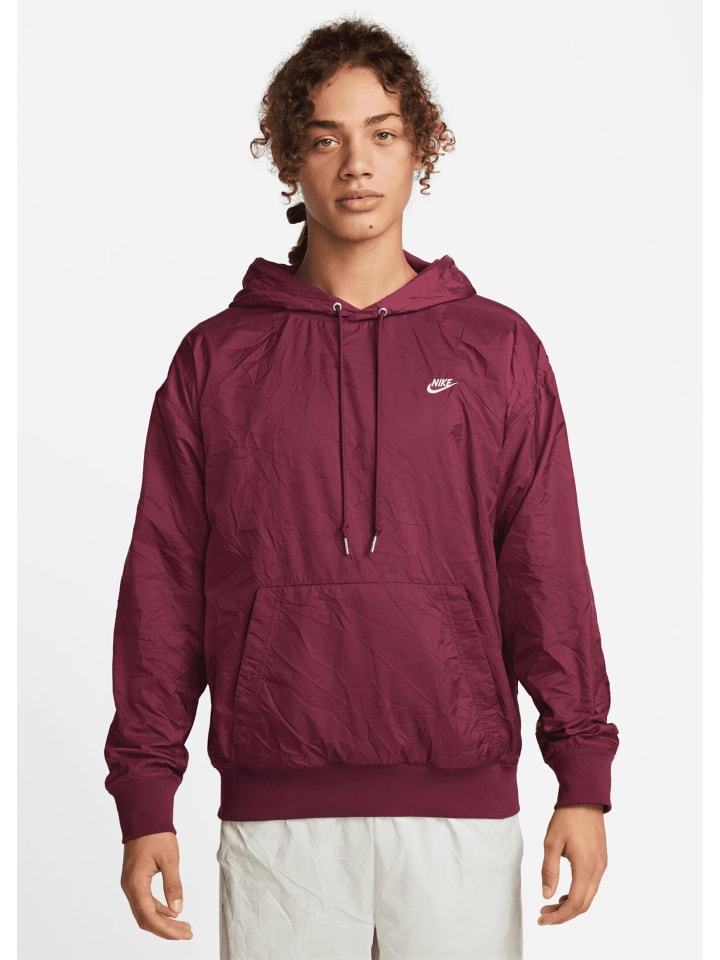 Windbreaker in dark beetroot/cOConut milk