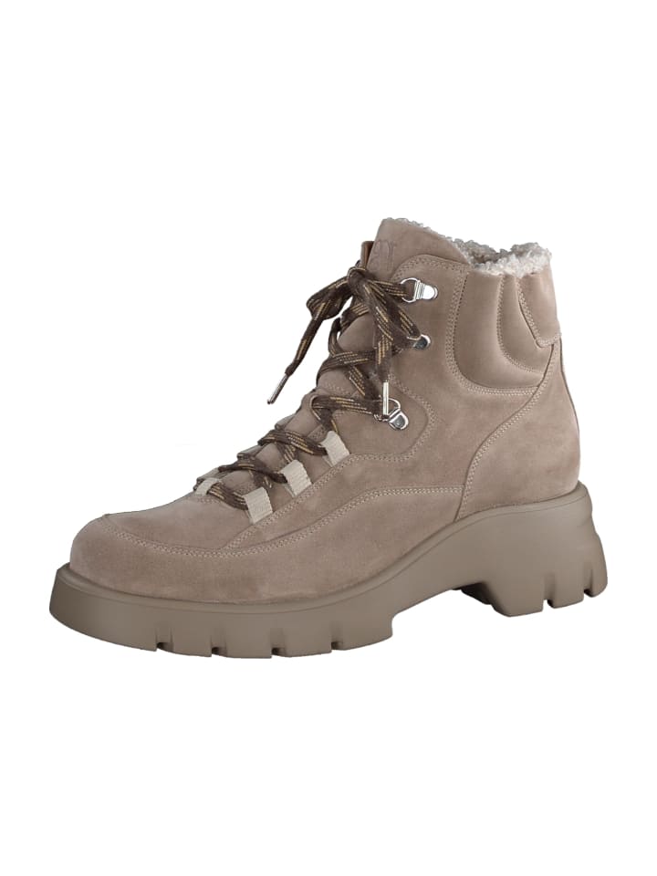 Schnürboots in Beige