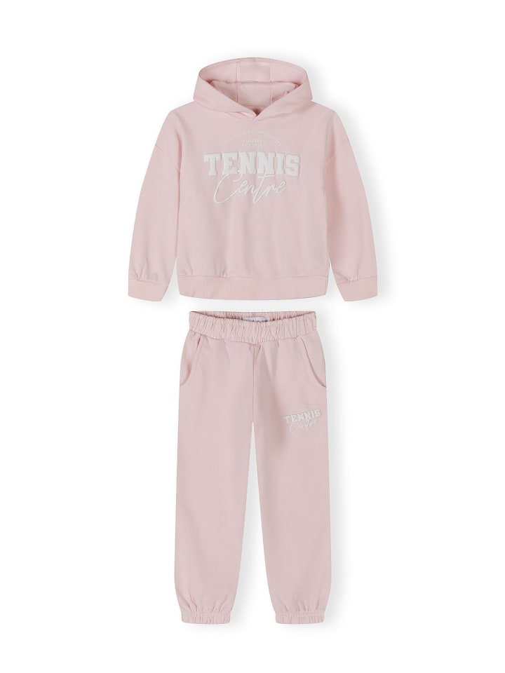 2-tlg Langarmshirt & Hose 30FLEECE159 in hellpink
