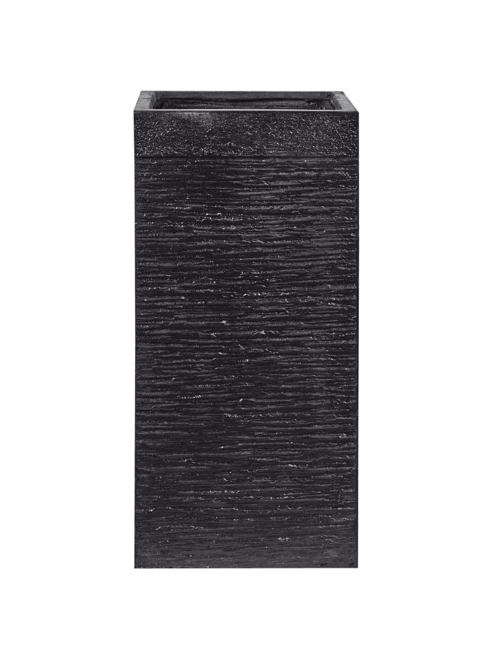 Outdoor Blumentopf DION in Schwarz - (W) 33 x (H) 70 x (L) 33 cm