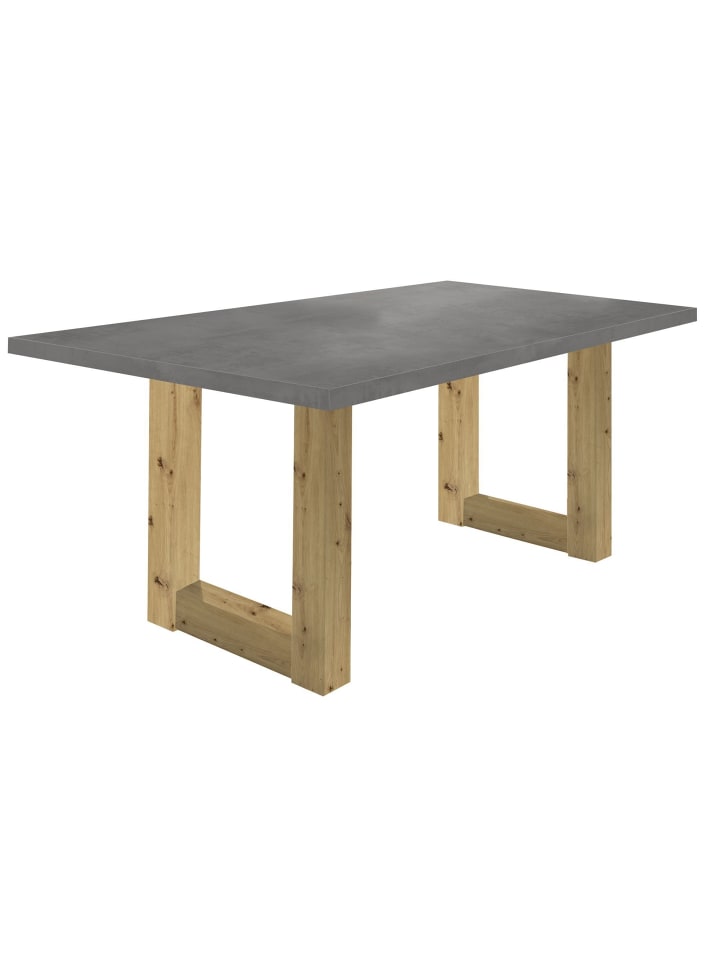 ESSZIMMERTISCH Eila 2 180 x 90 x 75 Esstisch Asteiche/Graphit