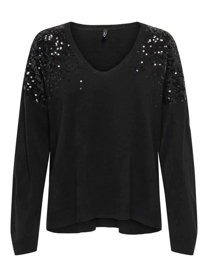 Strickpullover in Black