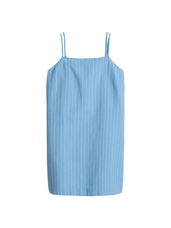Gestreiftes Kleid relaxed in Light Blue