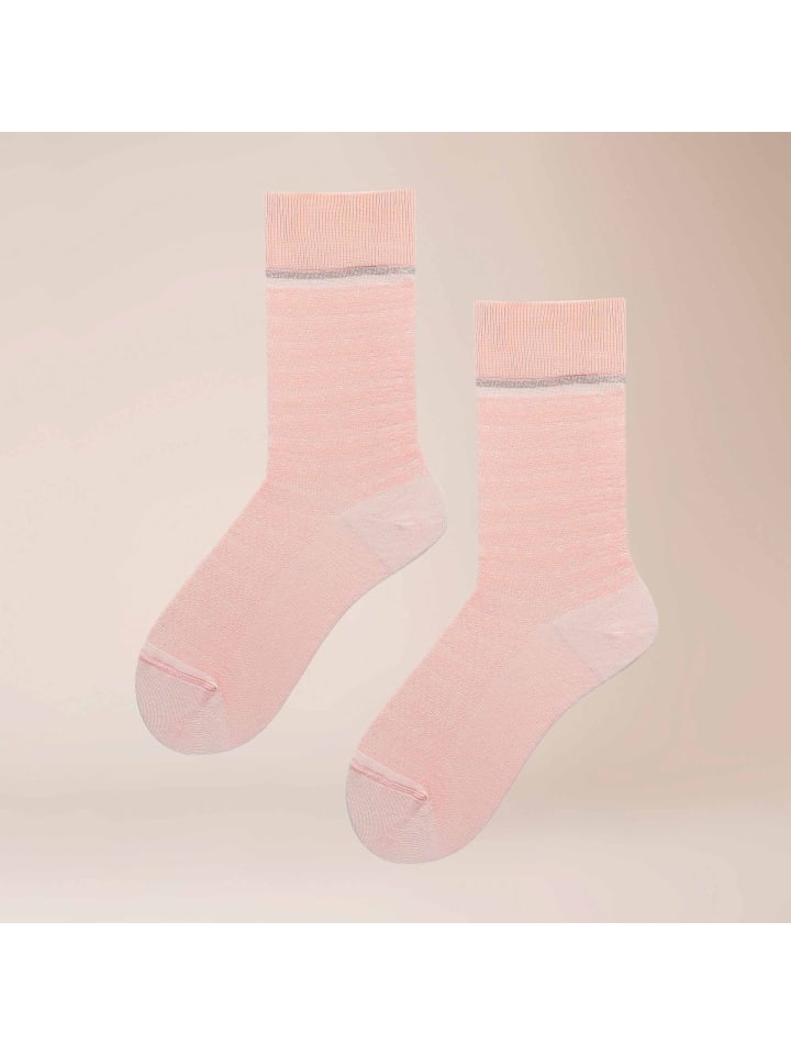 Socken Fine Love gemustert in holiday-rose