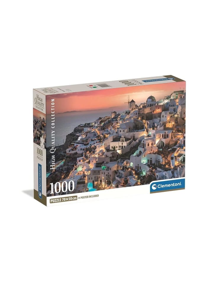 Städte Santorini Griechenland 1000 Stk Compact Puzzle