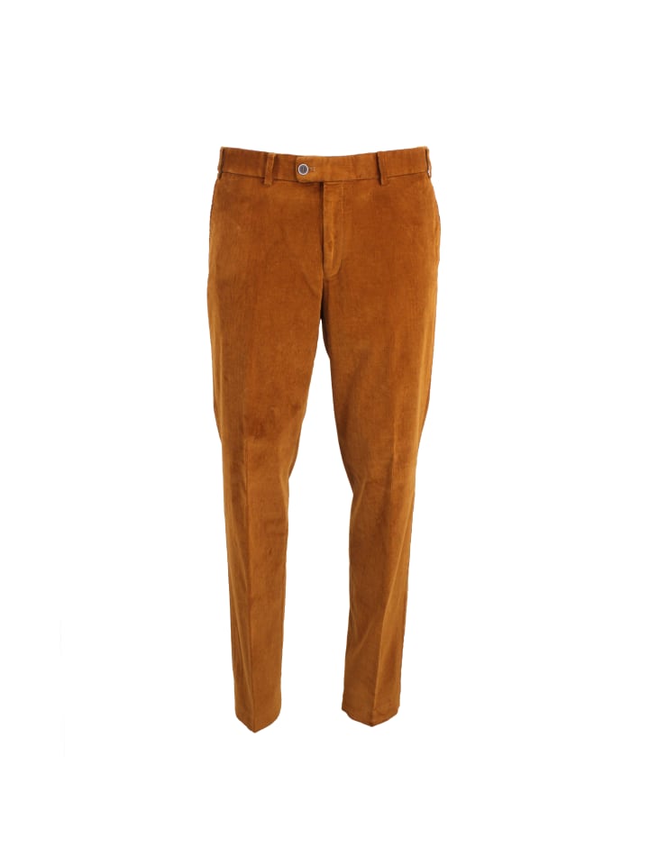 HILTL H-Hose Baumwolle lang in Cognac