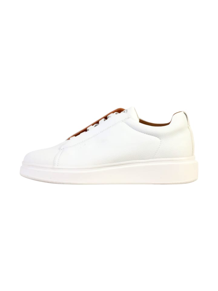 Niedrige Sneaker mit Schnürung Weiß