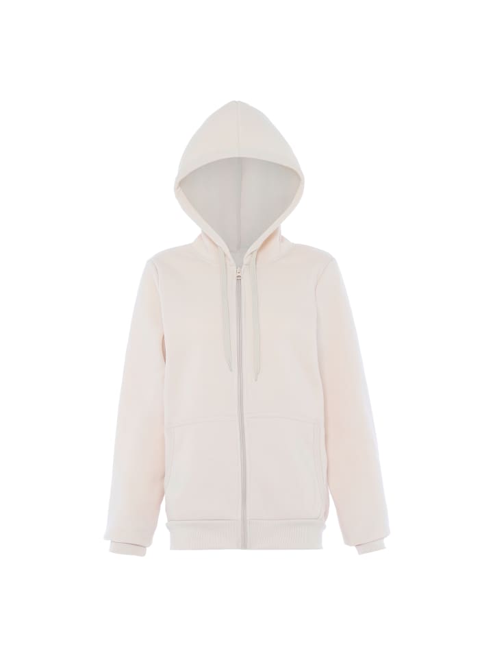 Damen Kapuzenjacke in Dunkle Creme