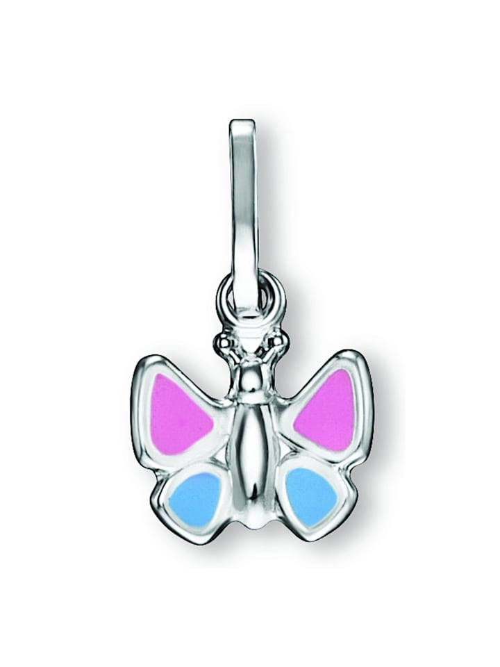 Schmetterling Anhänger aus 925 Silber in silber