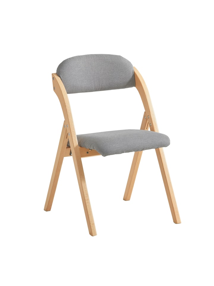 Stuhl in Mittelgrau - (W) 47.5 x (H) 77 x (L) 41.5 cm