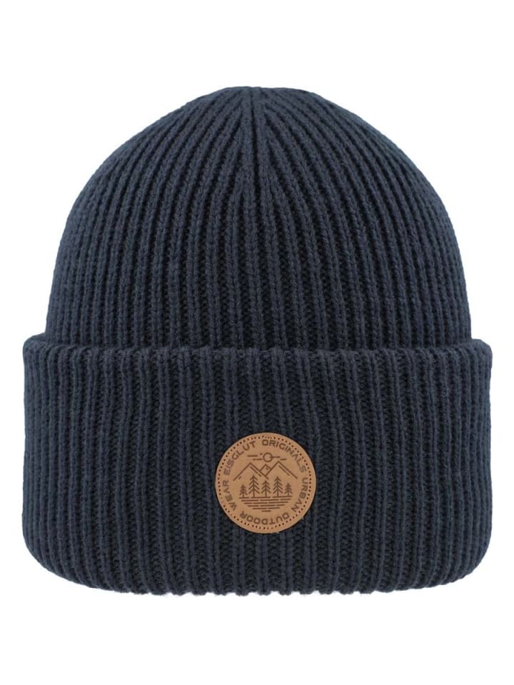 Strickmütze in blau