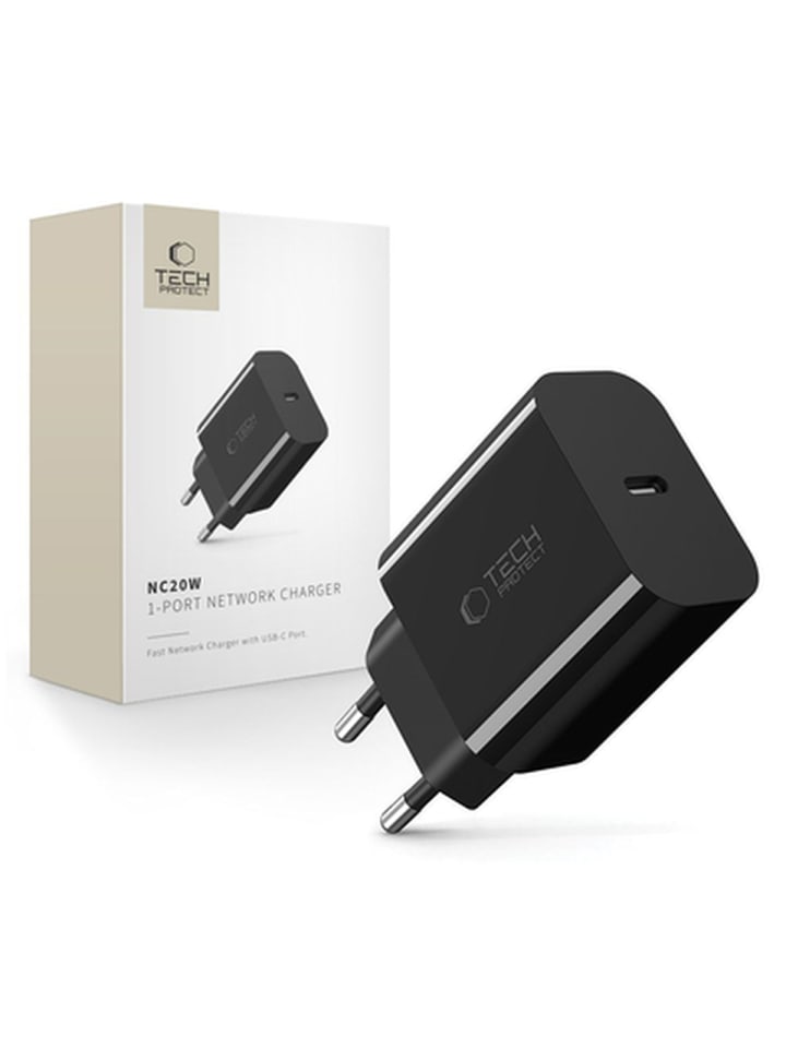 Tech Protect NC20W USB-C 1 Port PD20W WandLadegerät