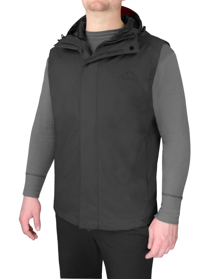 Herren Hardshellweste Kolumbus in Schwarz