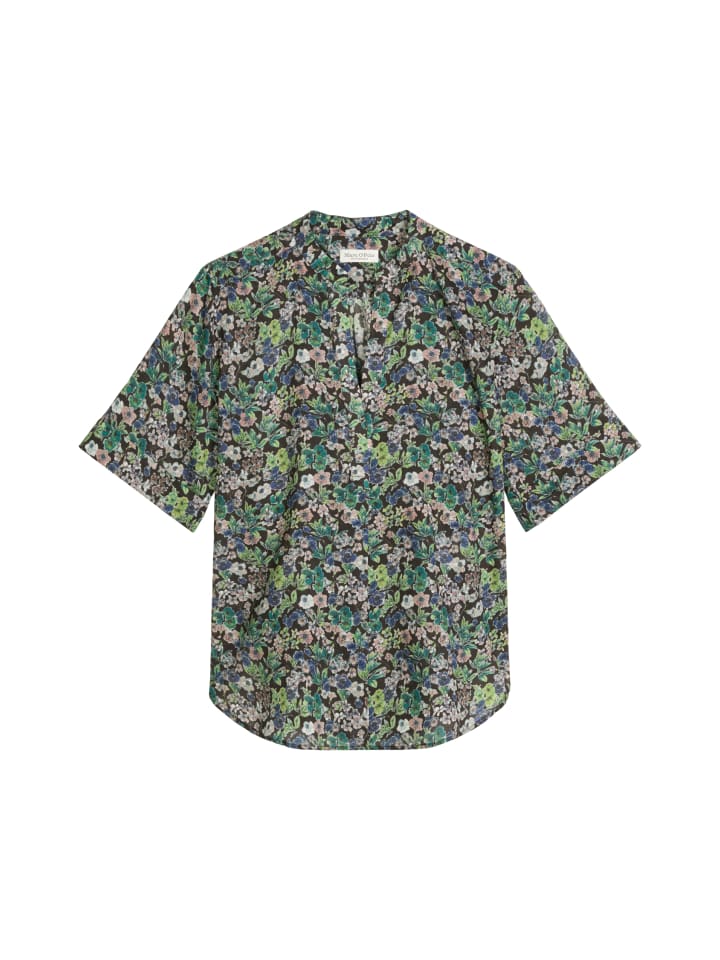 Bluse relaxed in Medium Brown