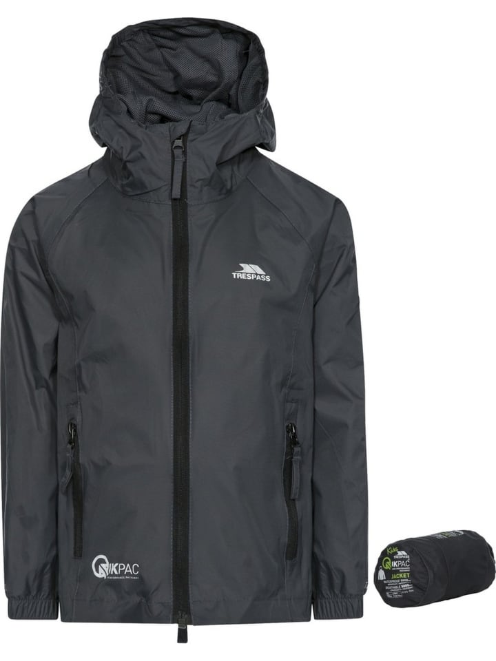 Kinder Regenjacke in Grau