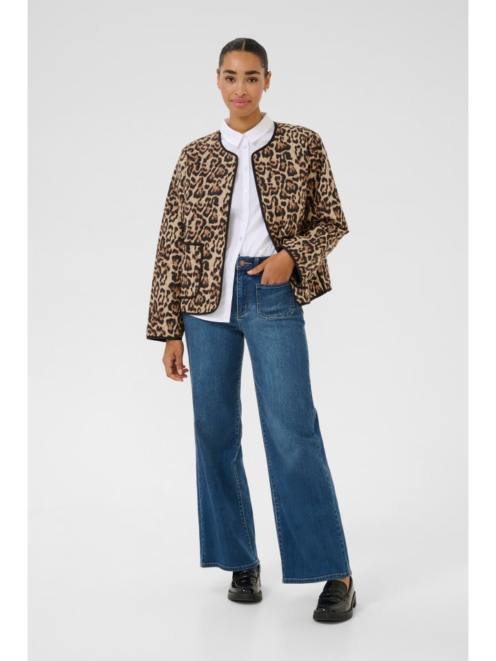 Jacke KAvalia Loose fit in Naturel Leopard Print