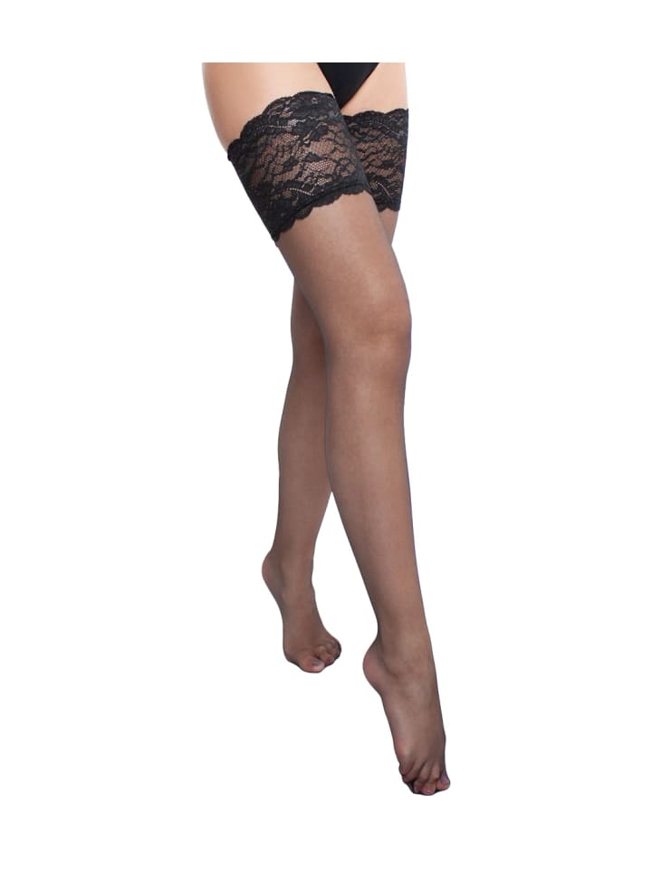 Halterlose Strümpfe VOILE in black