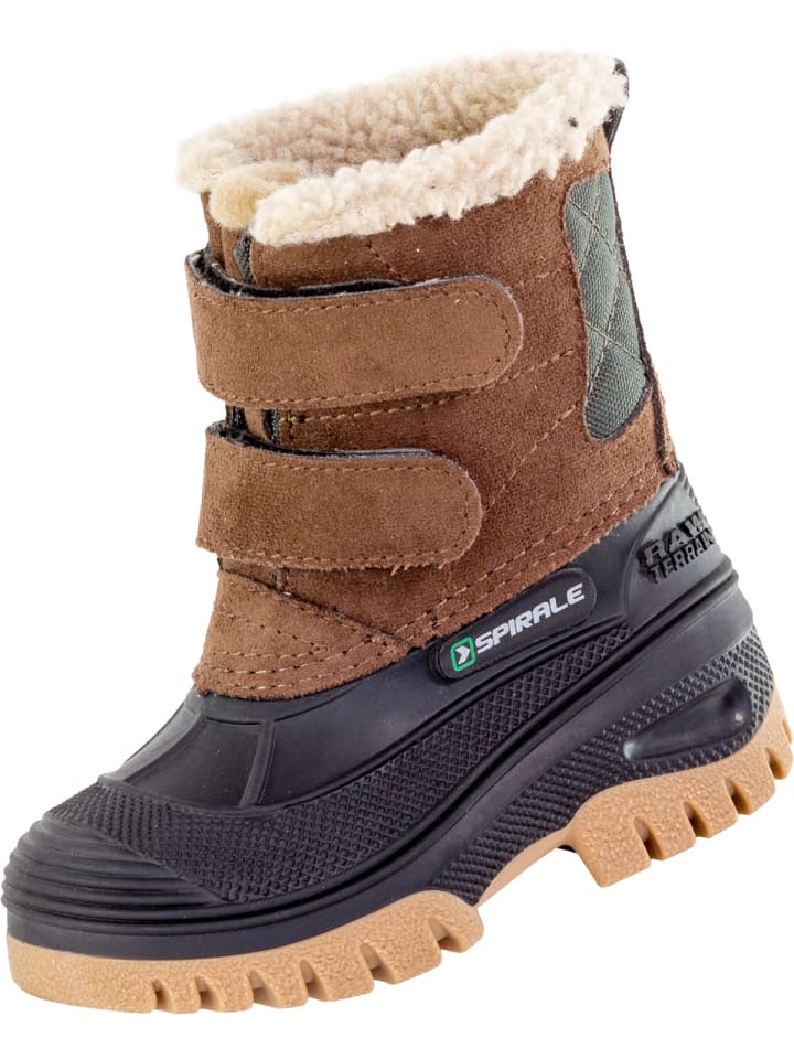 Kinder-Winterstiefel Pauli gefüttert in braun
