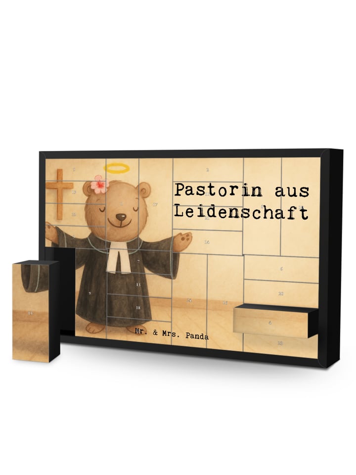 Weihnachtskalender Pastorin Leidenschaft Design... in Weiß