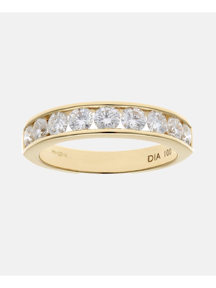 Eternity-Ring aus 750 Gelbgold mit 1 Karat Diamant