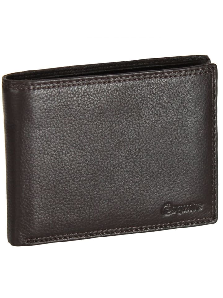 Duo Geldbörse Leder 12,5 cm brown