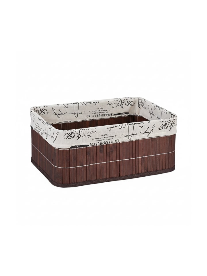 2 x Aufbewahrungskorb in Braun - (B)38 x (H)16,5 x (T)28,5 cm