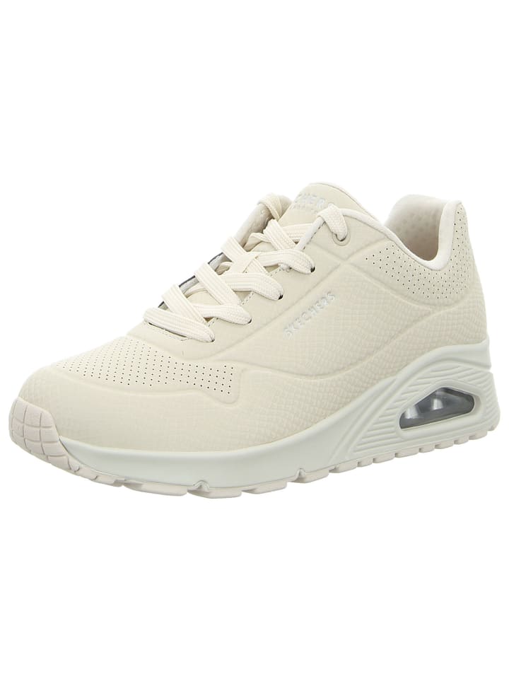 Sneaker UNO - SHINY SCALE in off white