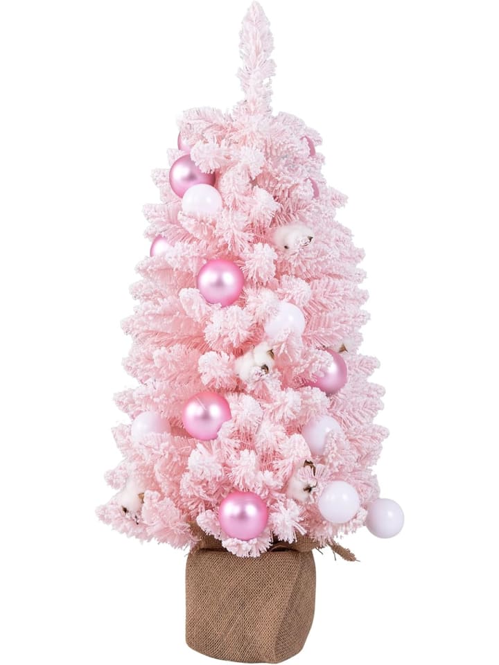 90cm Mini künstlicher Weihnachtsbaum in Rosa