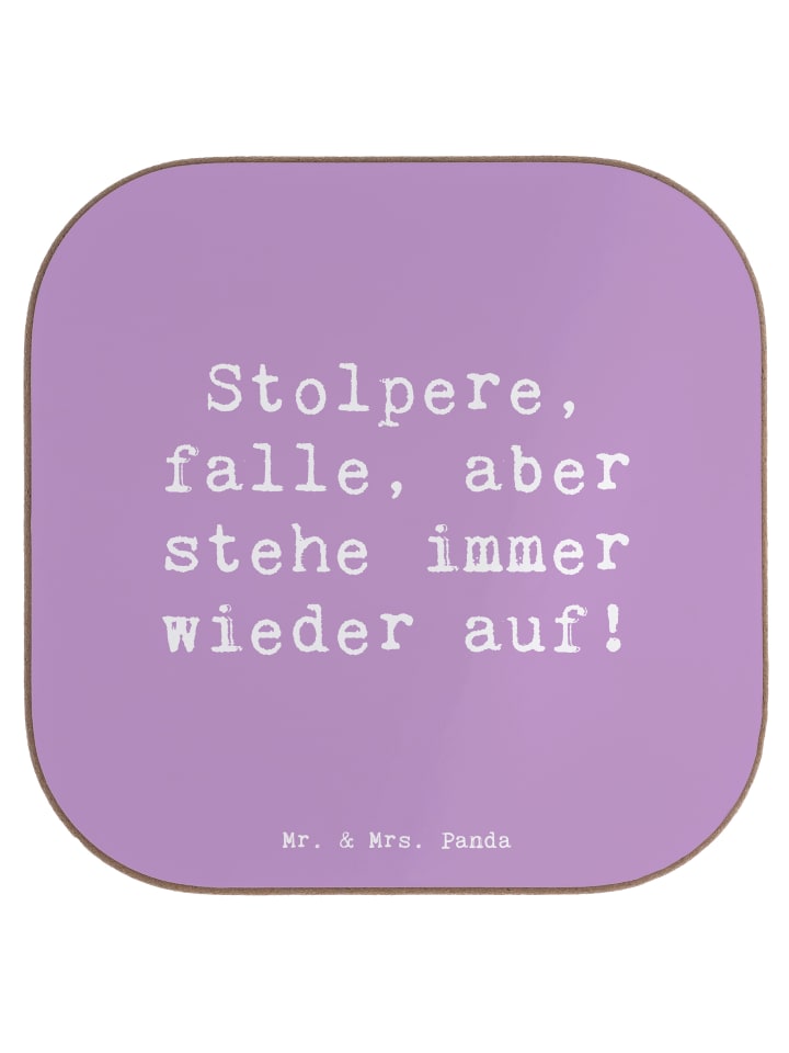 Bierdeckel Spruch Fehler machen und daraus lern... in Lavendeltraum