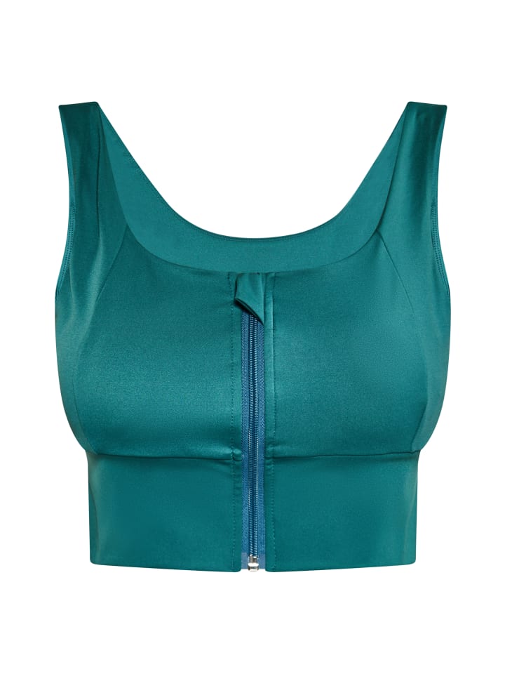 Damen Crop-Top in Petrol