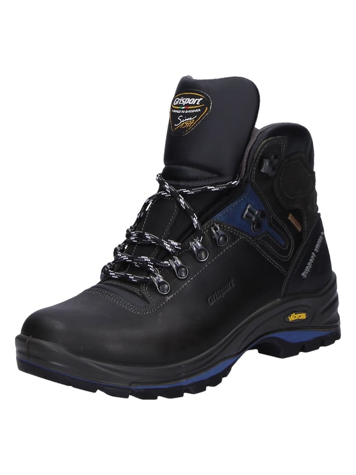 Wanderschuhe Schnürstiefel Gritex in schwarz