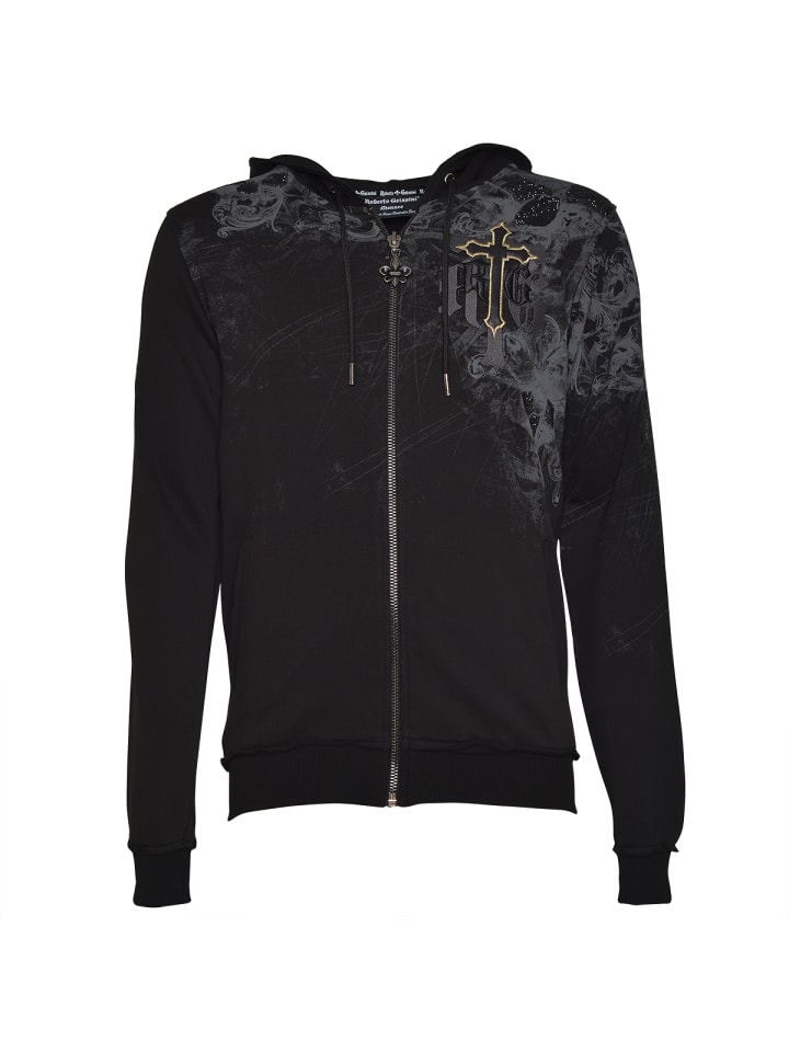 Fog Skull Sweatjacke Schwarz