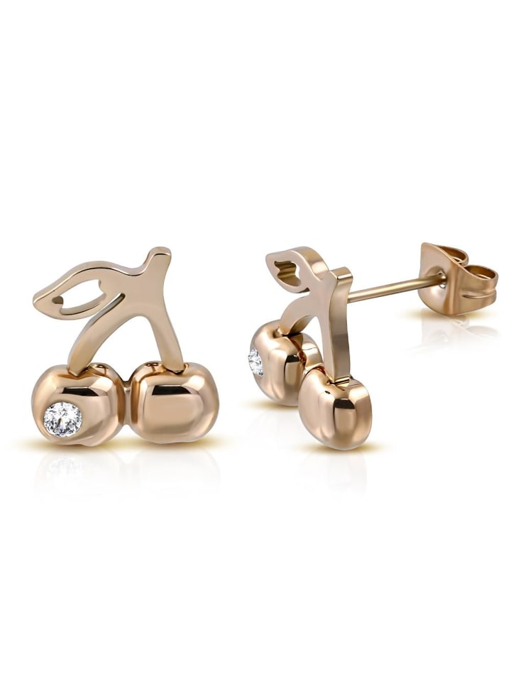 Ohrstecker in Rosegold