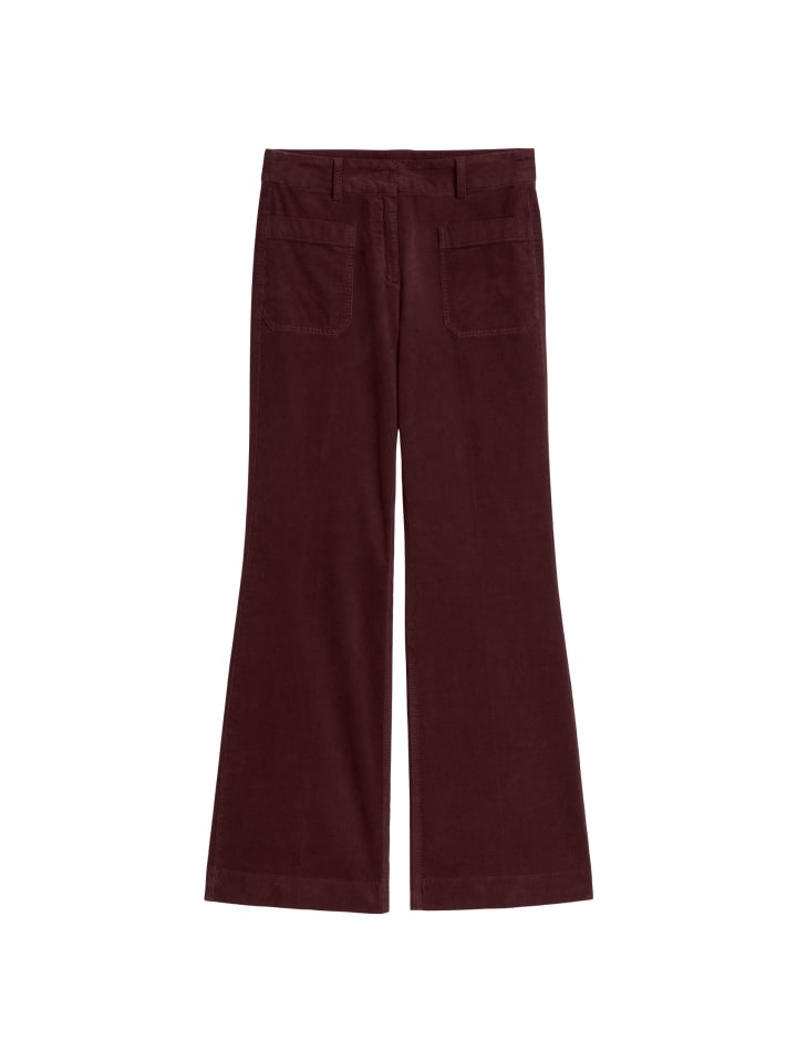 Hose Model Marthe flared in Deep Plum