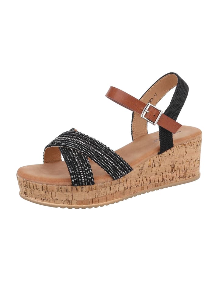 Sandale & Sandalette in Schwarz
