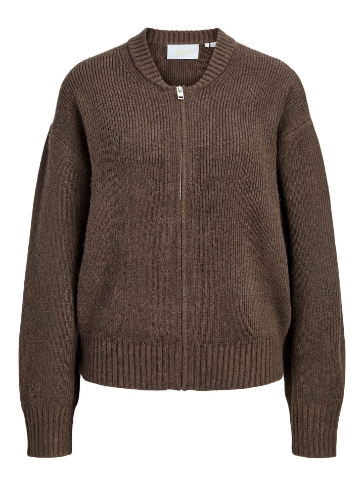 Sweatshirt mit Reißverschluss in Demitasse