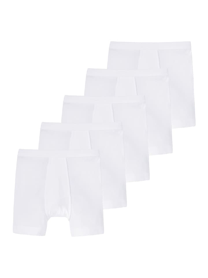 Long Short / Pant Essentials Feinripp in Weiß