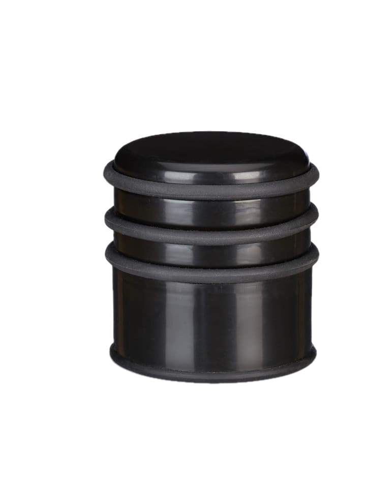 2x Türstopper in Schwarz - Ø 7 cm