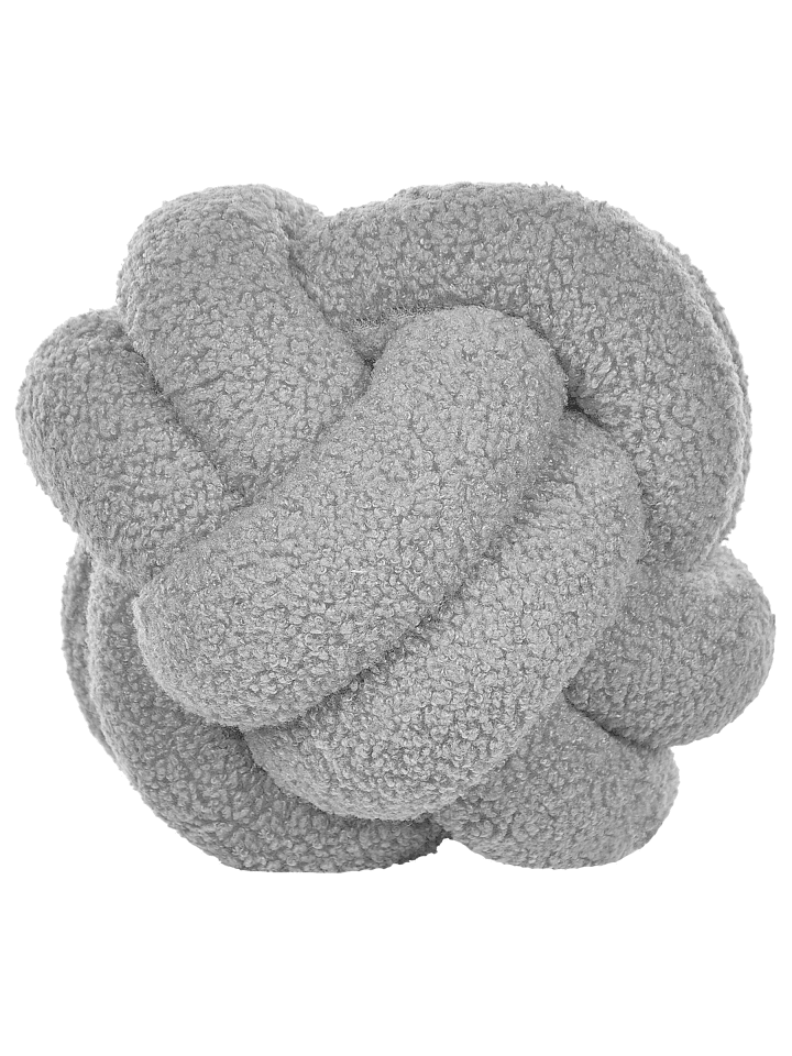 Dekokissen MALNI in Grau - (W) 19 x (H) 19 x (L) 19 cm
